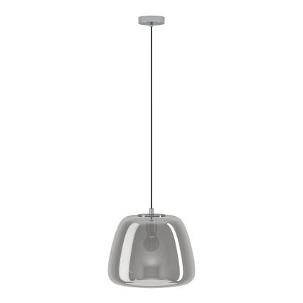 Eglo - Candeeiro suspenso 1xE27/40W/230V diâmetro 35 cm cinzento