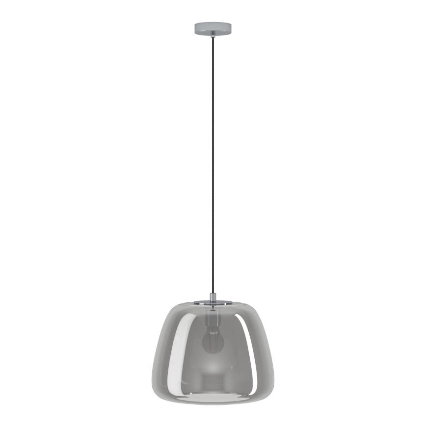 Eglo - Candeeiro suspenso 1xE27/40W/230V diâmetro 35 cm cinzento