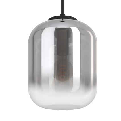 Eglo - Candeeiro suspenso 1xE27/40W/230V diâmetro 25 cm cinzento