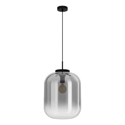 Eglo - Candeeiro suspenso 1xE27/40W/230V diâmetro 35 cm cinzento