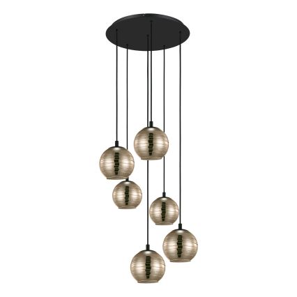 Eglo - Candelabro suspenso 6xE27/40W/230V