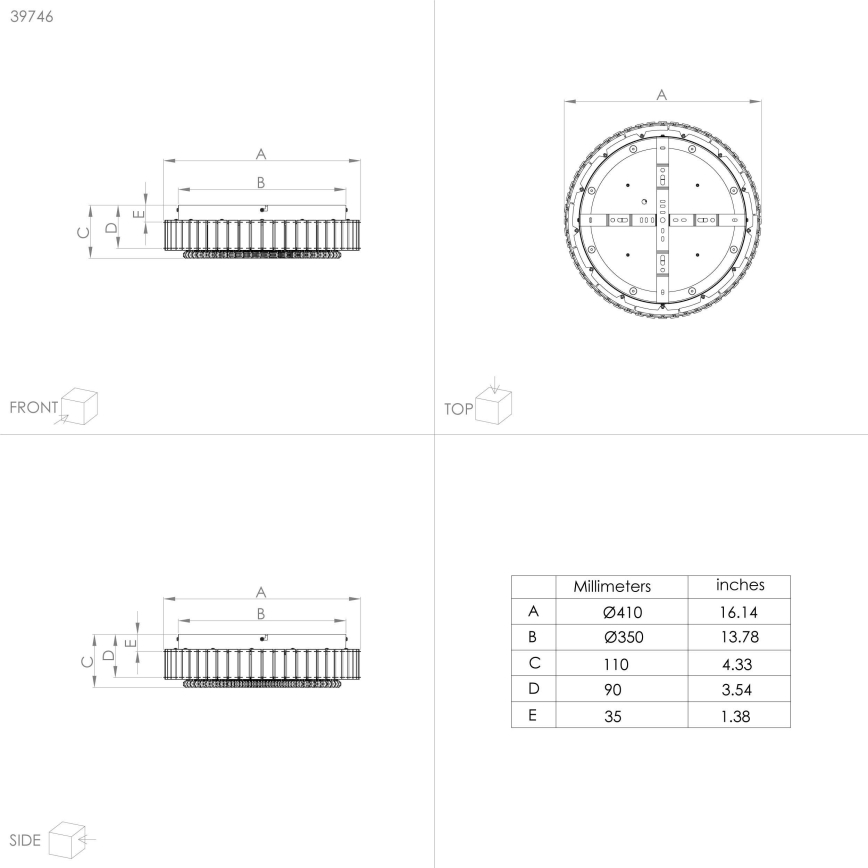 Eglo - Iluminação de teto LED com regulação LED/23,5W/230V