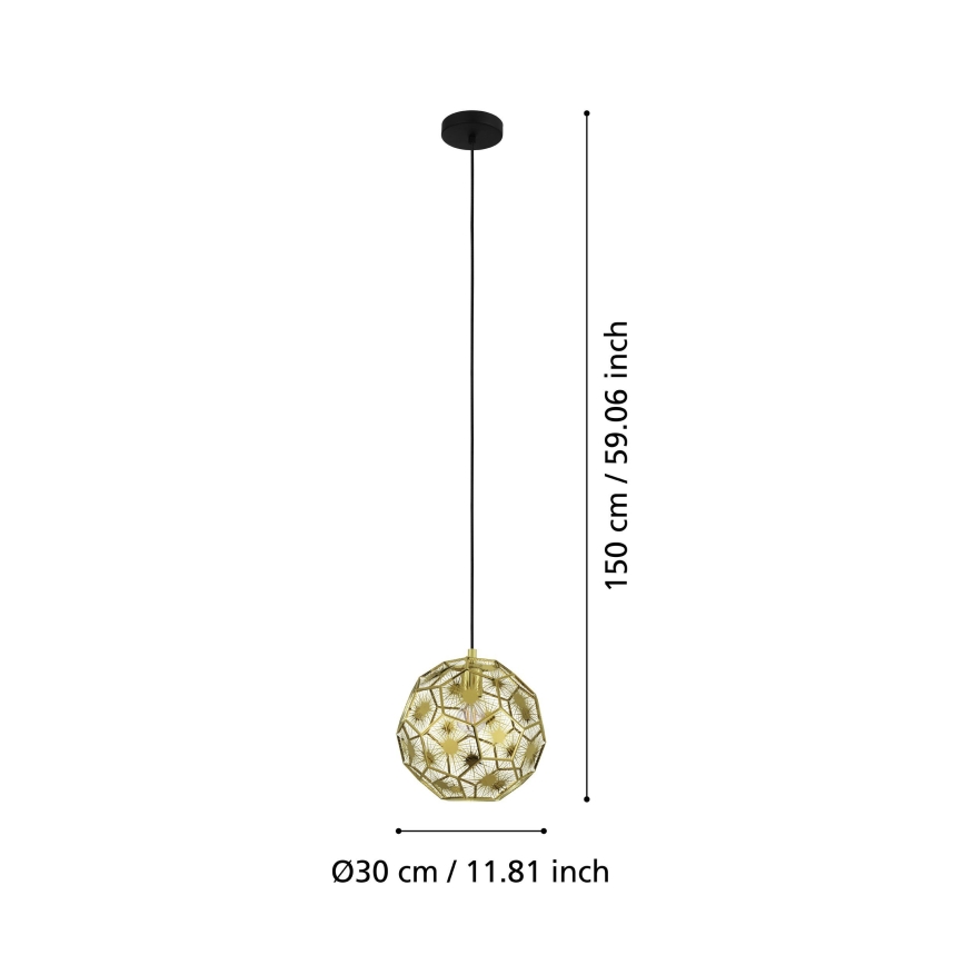 Eglo - Candelabro suspenso 1xE27/60W/230V d. 30 cm