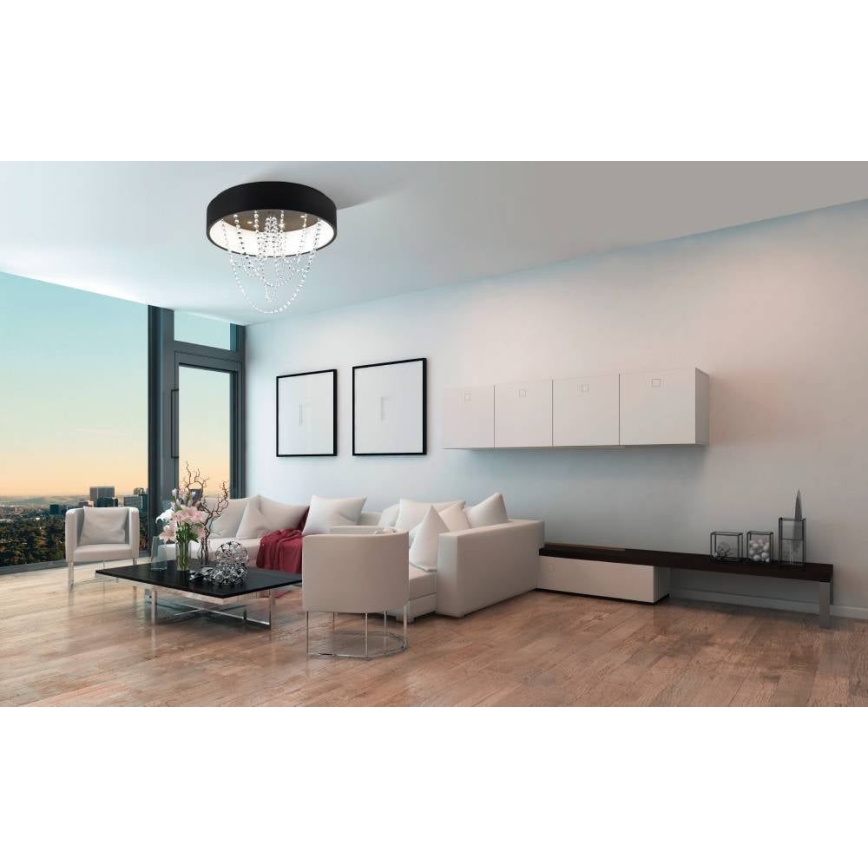 Eglo - Iluminação de teto LED com regulação LED/34W/230V + 6xLED/5,4W + controlo remoto