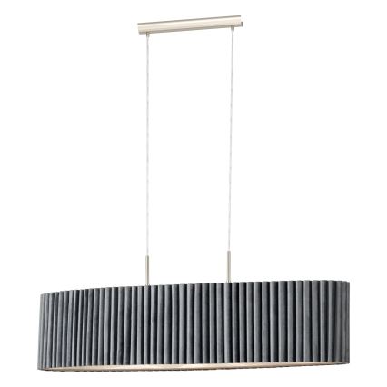 Eglo - Candelabro suspenso 2xE27/40W/230V cinzento