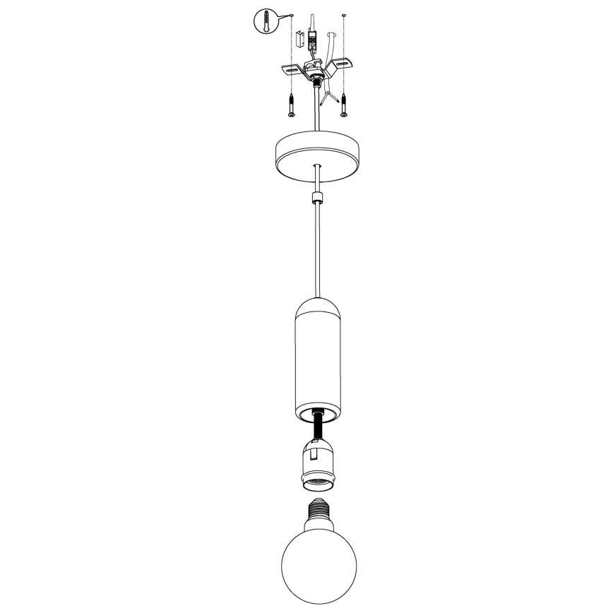 Eglo - Candelabro num fio 1xE27/40W/230V