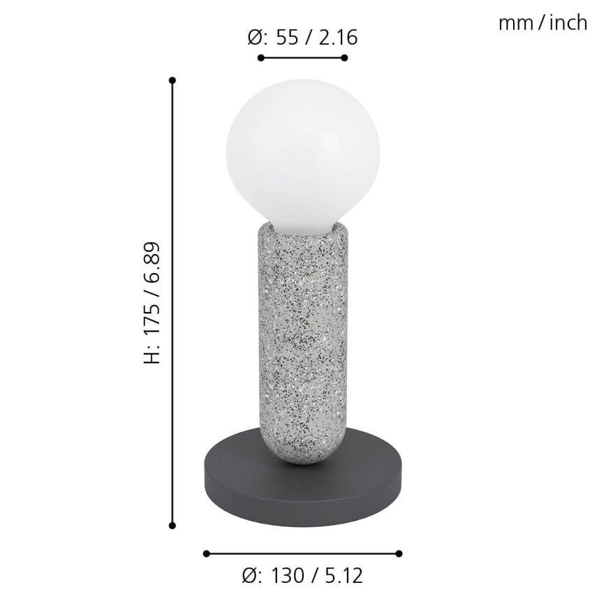 Eglo - Candeeiro de mesa 1xE27/40W/230V