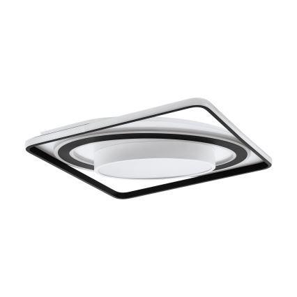Eglo - Iluminação de teto LED com regulação LED/21,5W/230V + LED/10,5W + LED/3W 3000-6500K preto + comando