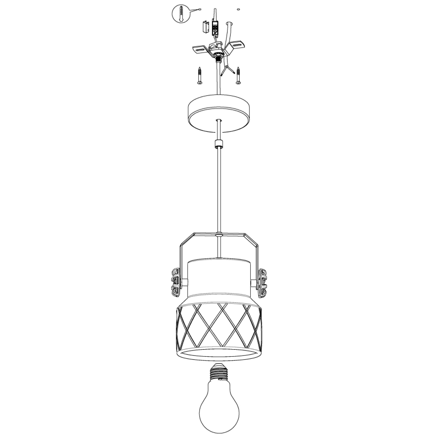 Eglo - Candelabro num fio 1xE27/40W/230V