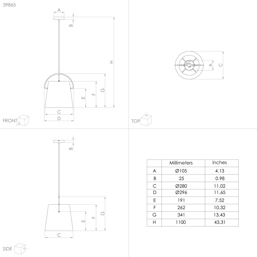 Eglo - Candelabro suspenso 1xE27/40W/230V