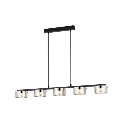 Eglo - Candelabro suspenso LED com regulação 5xLED/5,4W/230V