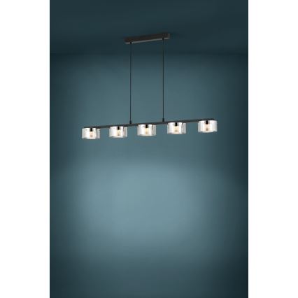 Eglo - Candelabro suspenso LED com regulação 5xLED/5,4W/230V