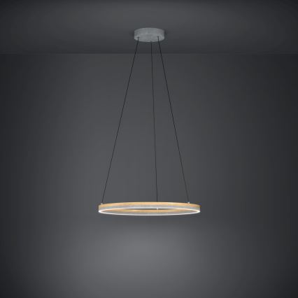 Eglo - Candeeiro suspenso LED com regulação LED/36W/230V 3000K cinzento/castanho