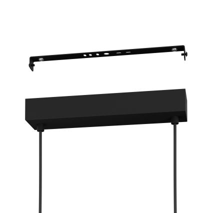 Eglo - Candeeiro suspenso LED com regulação LED/57,5W/230V 3000K preto + comando