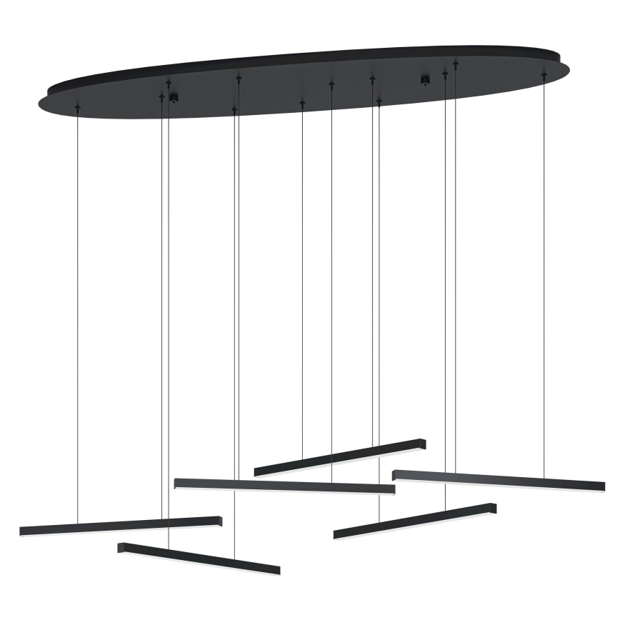 Eglo - Candeeiro suspenso LED com regulação 6xLED/8,4W/230V 3000K preto