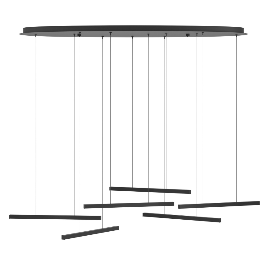 Eglo - Candeeiro suspenso LED com regulação 6xLED/8,4W/230V 3000K preto