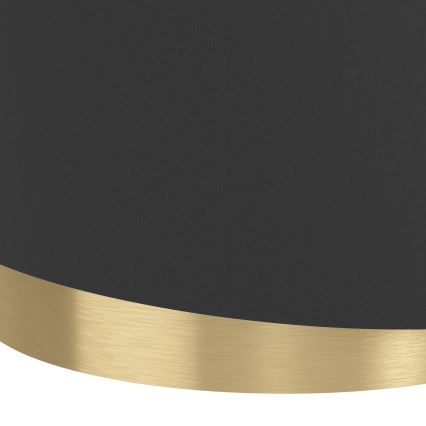 Eglo - Candeeiro suspenso 1xE27/40W/230V preto/dourado