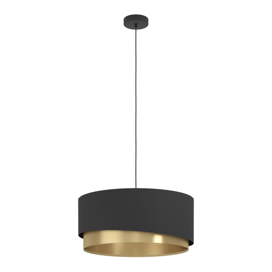 Eglo 39926 - Candeeiro suspenso MANDERLINE 1xE27/40W/230V preto/dourado
