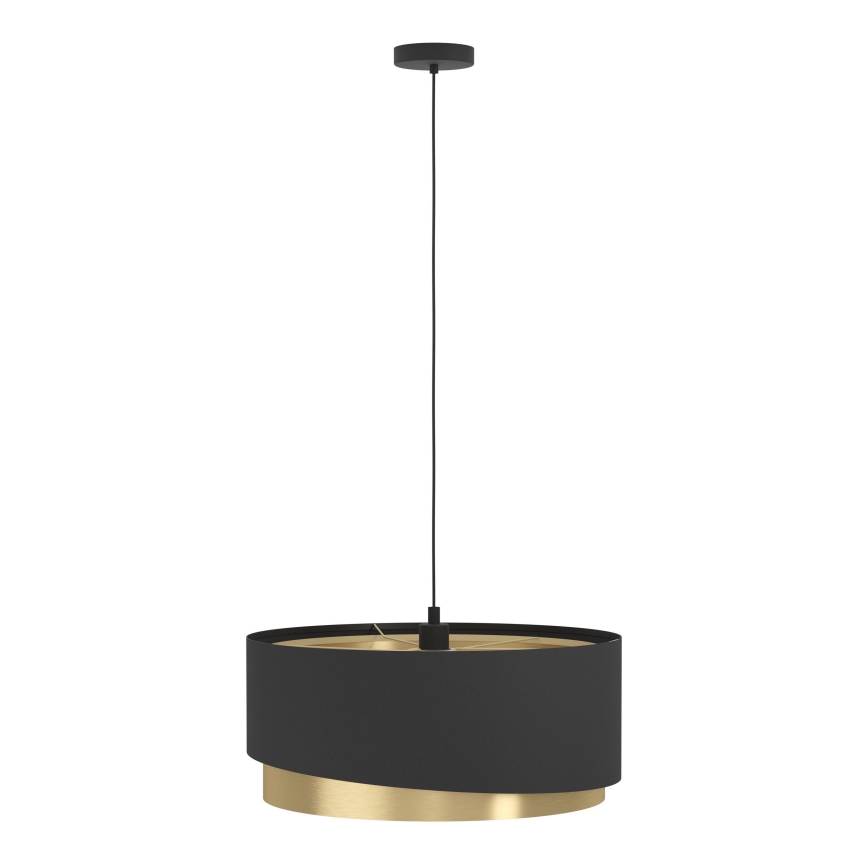 Eglo 39926 - Candeeiro suspenso MANDERLINE 1xE27/40W/230V preto/dourado