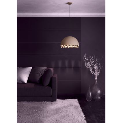 Eglo - Candeeiro suspenso 1xE27/40W/230V castanho