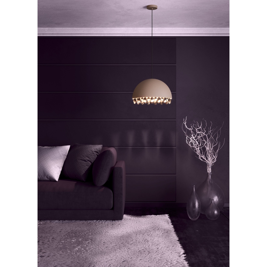 Eglo - Candeeiro suspenso 1xE27/40W/230V castanho