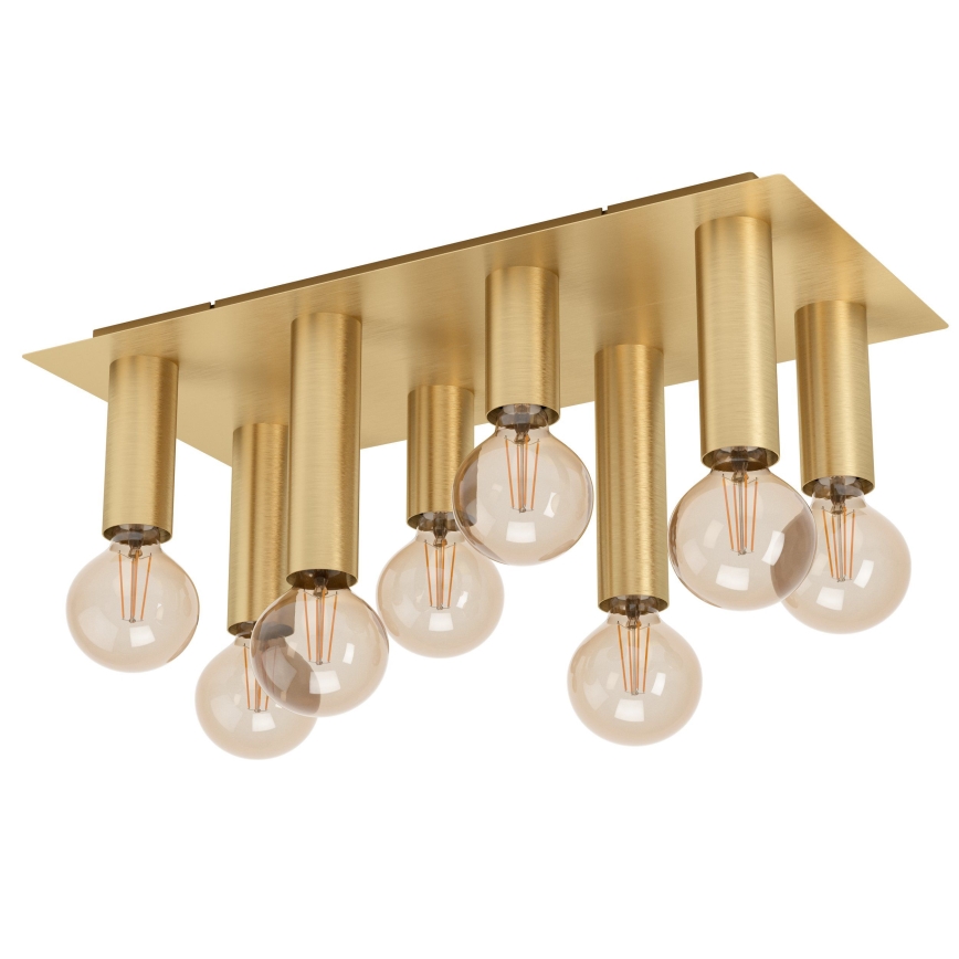 Eglo - Iluminação de teto 8xE27/40W/230V dourado