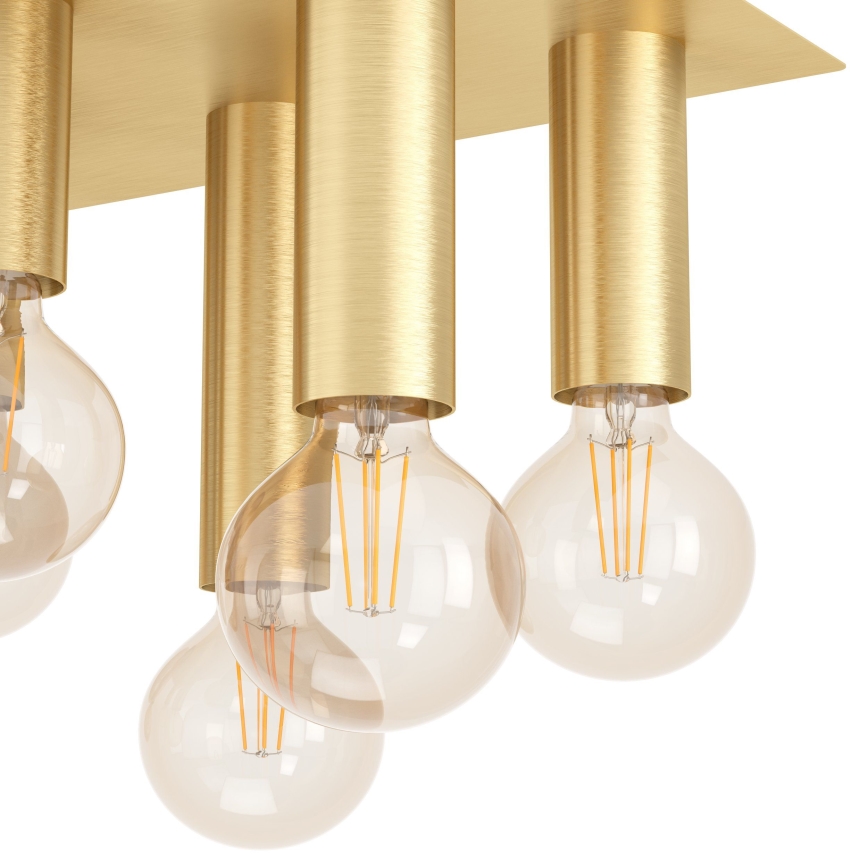 Eglo - Iluminação de teto 8xE27/40W/230V dourado