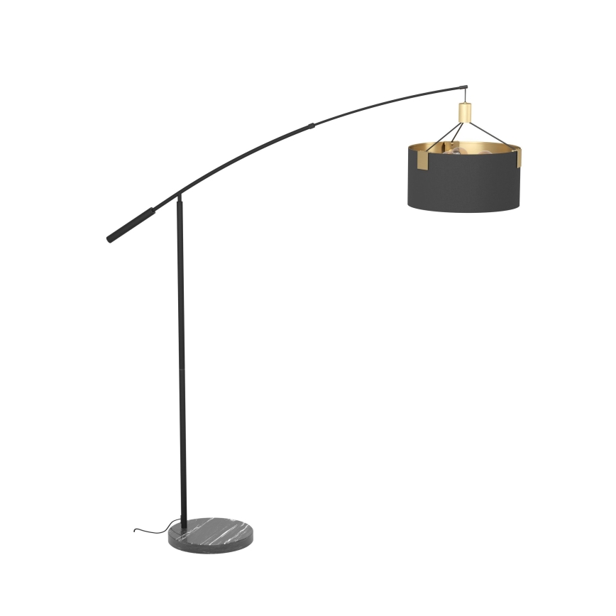 Eglo - Candeeiro de chão 3xE27/40W/230V preto/dourado