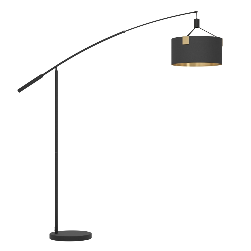 Eglo - Candeeiro de chão 3xE27/40W/230V preto/dourado