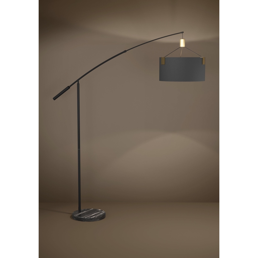 Eglo - Candeeiro de chão 3xE27/40W/230V preto/dourado