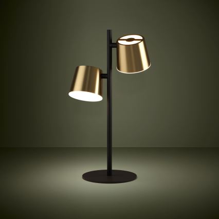 Eglo - Candeeiro de mesa LED 2xGU10/4,6W/230V 3000K dourado