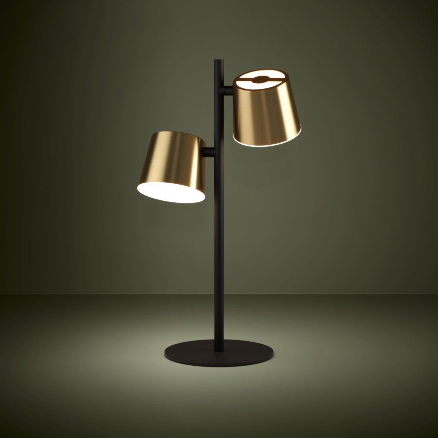 Eglo - Candeeiro de mesa LED 2xGU10/4,6W/230V 3000K dourado