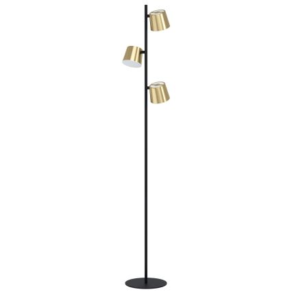 Eglo - Candeeiro de chão LED 3xGU10/4,6W/230V 3000K dourado
