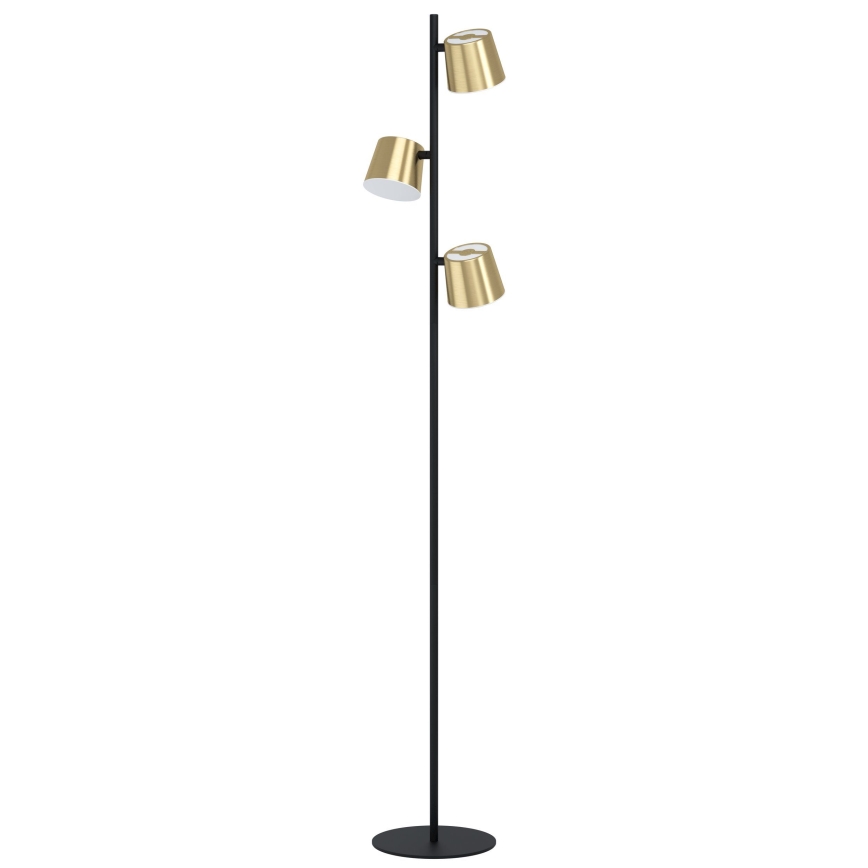 Eglo - Candeeiro de chão LED 3xGU10/4,6W/230V 3000K dourado