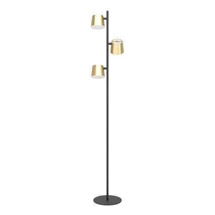 Eglo - Candeeiro de chão LED 3xGU10/4,6W/230V 3000K dourado