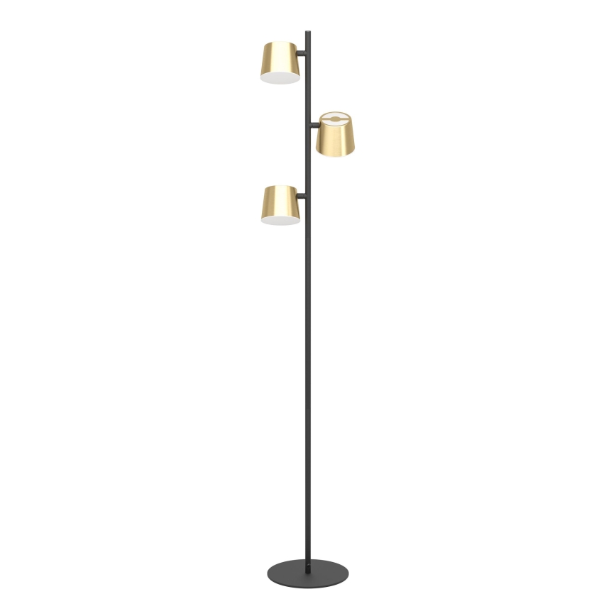 Eglo - Candeeiro de chão LED 3xGU10/4,6W/230V 3000K dourado