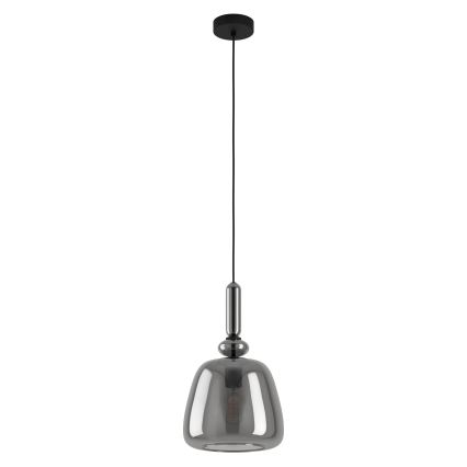 Eglo - Candeeiro suspenso 1xE27/40W/230V fumado