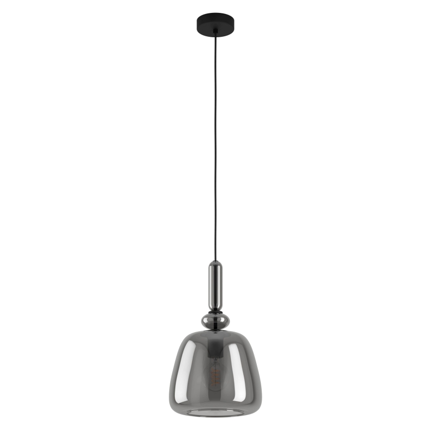 Eglo - Candeeiro suspenso 1xE27/40W/230V fumado