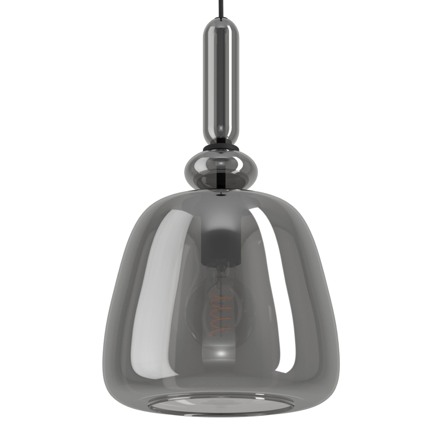 Eglo - Candeeiro suspenso 1xE27/40W/230V fumado