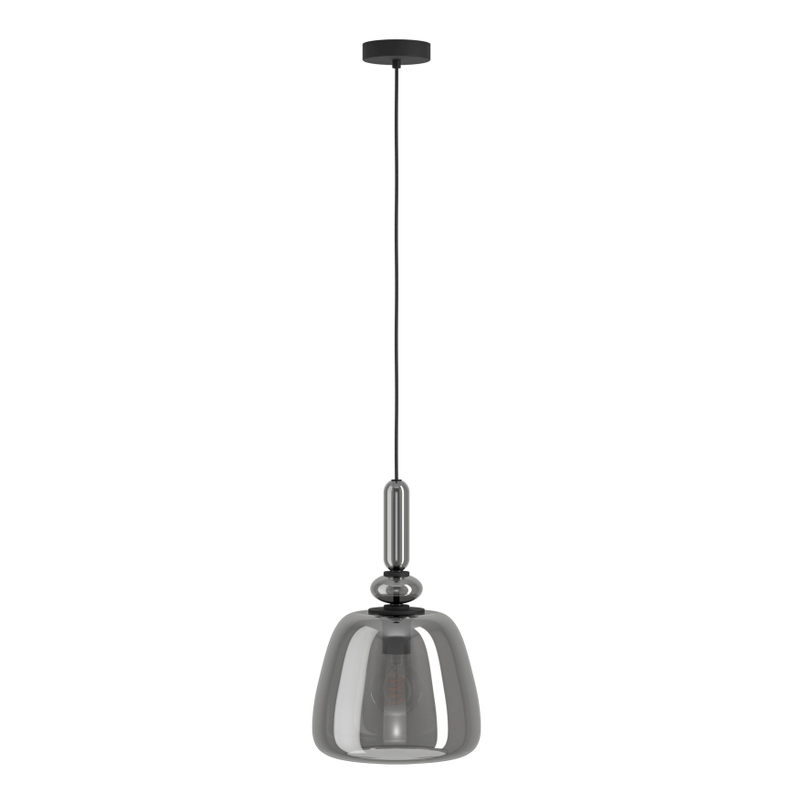 Eglo - Candeeiro suspenso 1xE27/40W/230V fumado