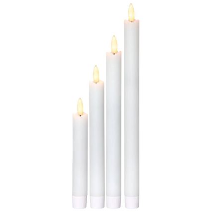 Eglo 410026 - CONJUNTO 4x LED Vela FLAMME LED/1xAAA branco