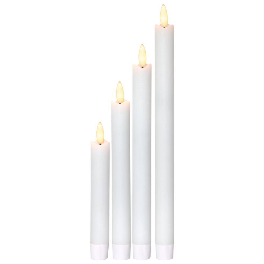 Eglo 410026 - CONJUNTO 4x LED Vela FLAMME LED/1xAAA branco