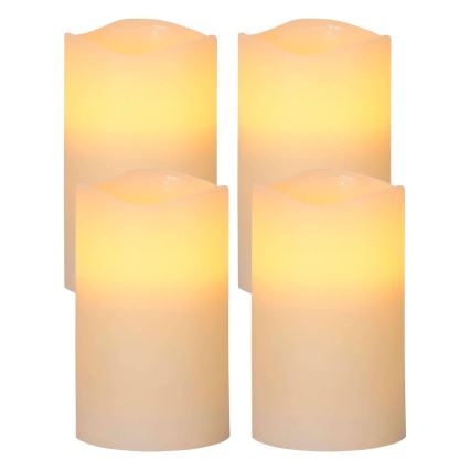 Eglo - CONJUNTO 4x Decorações de Natal LED 1xLED/0,066W/3xAAA bege