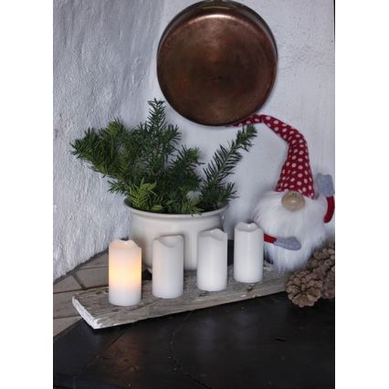 Eglo - CONJUNTO 4x Decoração de Natal LED 2xLED/0,18W/2xCR2032 + controlo remoto