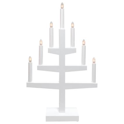 Eglo - Castiçal de Natal 7xE10/3W/230V branco