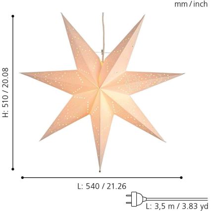 Eglo - Decoração de Natal 1xE14/25W/230V 54 cm