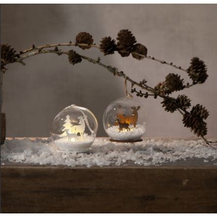 Eglo - Decoração de Natal LED 1xLED/0,06W/1xCR2032 castanho