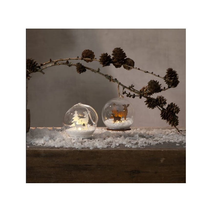 Eglo - Decoração de Natal LED 1xLED/0,06W/1xCR2032 castanho