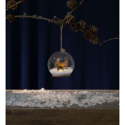 Eglo - Decoração de Natal LED 1xLED/0,06W/1xCR2032 castanho