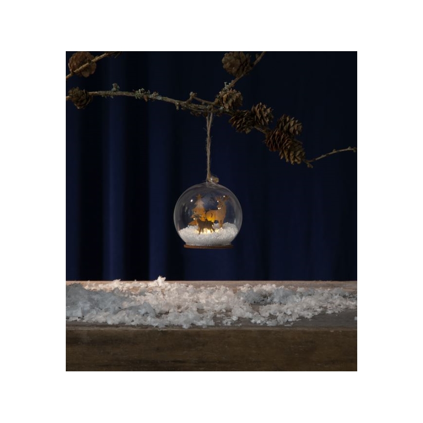 Eglo - Decoração de Natal LED 1xLED/0,06W/1xCR2032 castanho